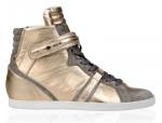 Metallic leather sneakers de Barbara Bui